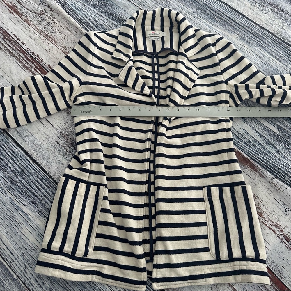 Vineyard Vines Striped Women's Blazer- Navy and White - Picture 7 of 8